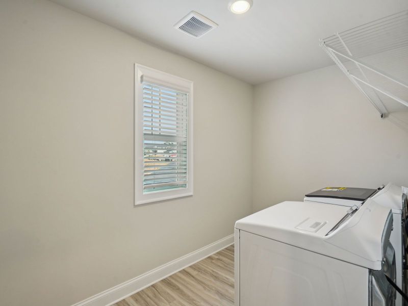 The Dakota Basement floorplan with the Calm Latte interior package.