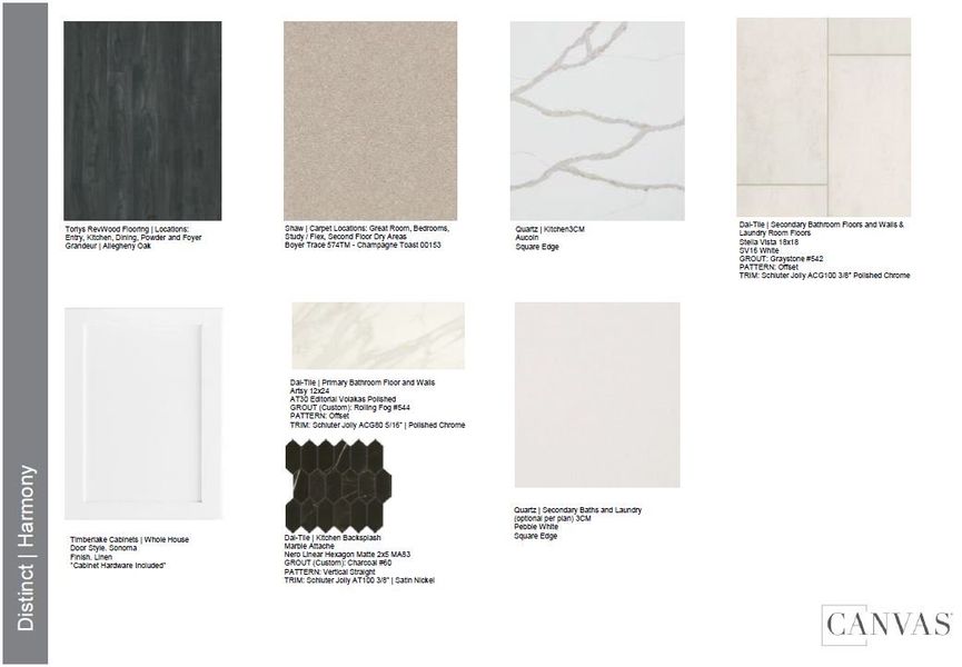 Sample of building materials used in homes in Macanta, Castle Rock (Image 41).