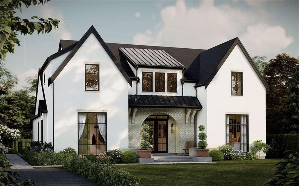 Front exterior of a new home in , Mableton, GA, highlighting curb appeal (Image 7).