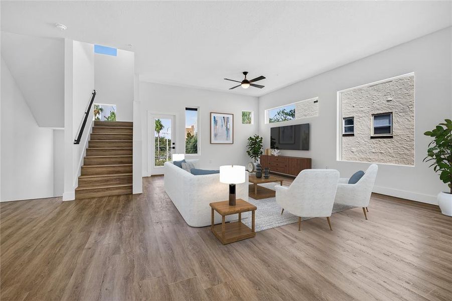 Furnished interior view inside a new home in , St. Petersburg (Image 19).