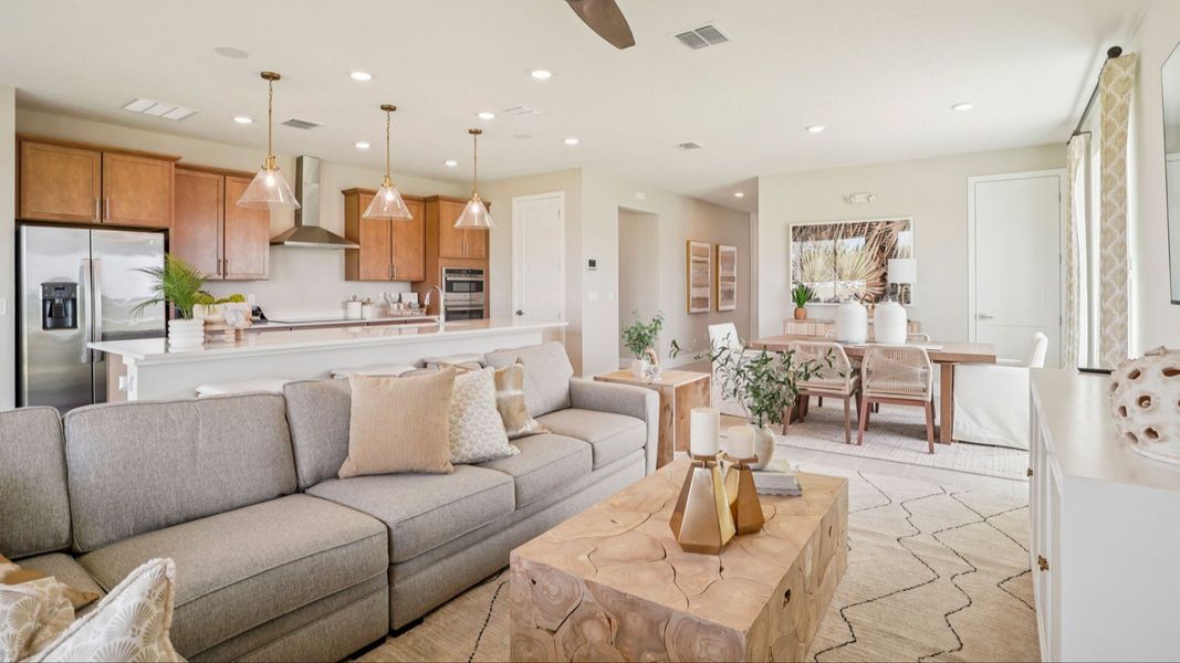 Representative furnished interior of a home built from the Sweetgum by DRB Homes in Ardisia Park, New Smyrna Beach (Image 9).