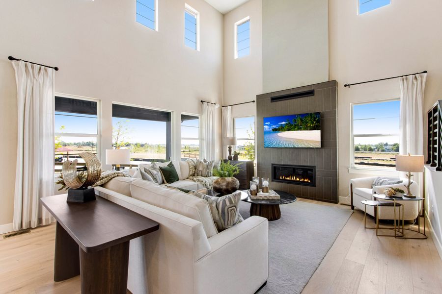 Representative furnished interior of a home built from the The Torin by Tri Pointe Homes in Cordovan, Firestone (Image 6). Representative furnished interior of a home built from the The Torin by Tri Pointe Homes in Cordovan, Firestone (Image 6).