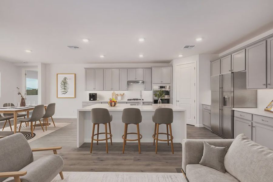 Representative furnished interior of a home built from the Desert Rose by Elliott Homes in Forté at Granite Vista, Waddell (Image 8). Representative furnished interior of a home built from the Desert Rose by Elliott Homes in Forté at Granite Vista, Waddell (Image 8).