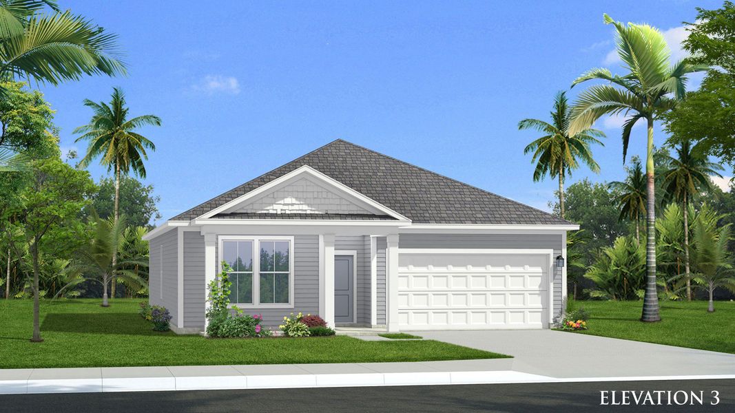 Representative exterior photo of a completed home built from the Avondale by DRB Homes in Cottages of Bearwood, Mount Pleasant, TN (Image 3).