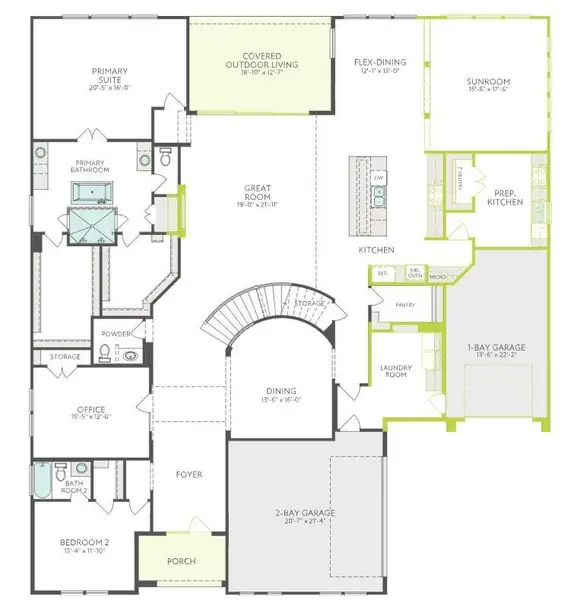 2D floor plan layout of this home in , Missouri City, TX (Image 2).