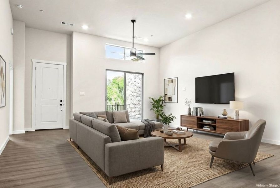 Furnished interior view inside a new home in Cottonwood Creek, Rowlett (Image 5).
