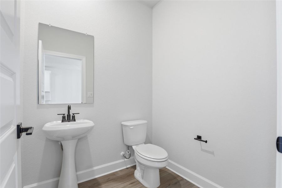 Half bathroom downstairs