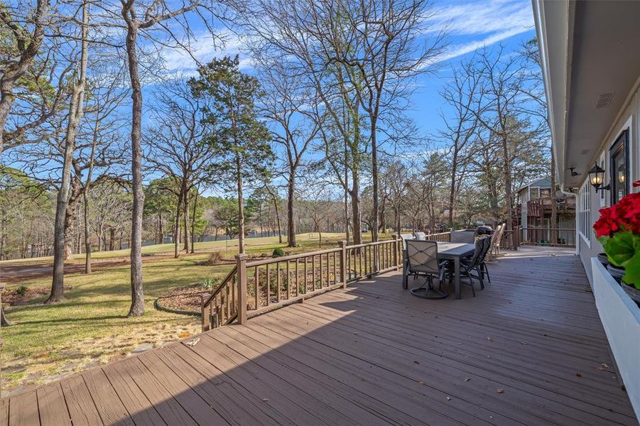 Exterior details and patio area of a home in , Holly Lake Ranch (Image 20).