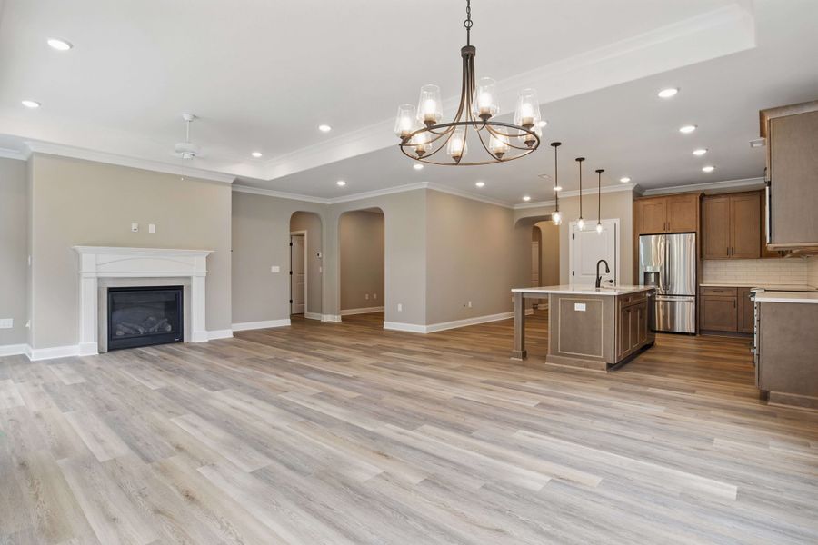 Representative unfurnished interior of a home built from the Torino by Cook Bros. Homes in The Grove At Haven Hill, Lenoir City (Image 4).