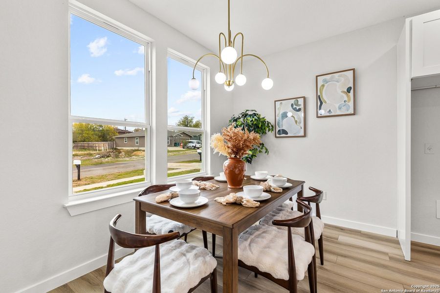 Furnished interior view inside a new home in , San Antonio (Image 8). Furnished interior view inside a new home in , San Antonio (Image 8).