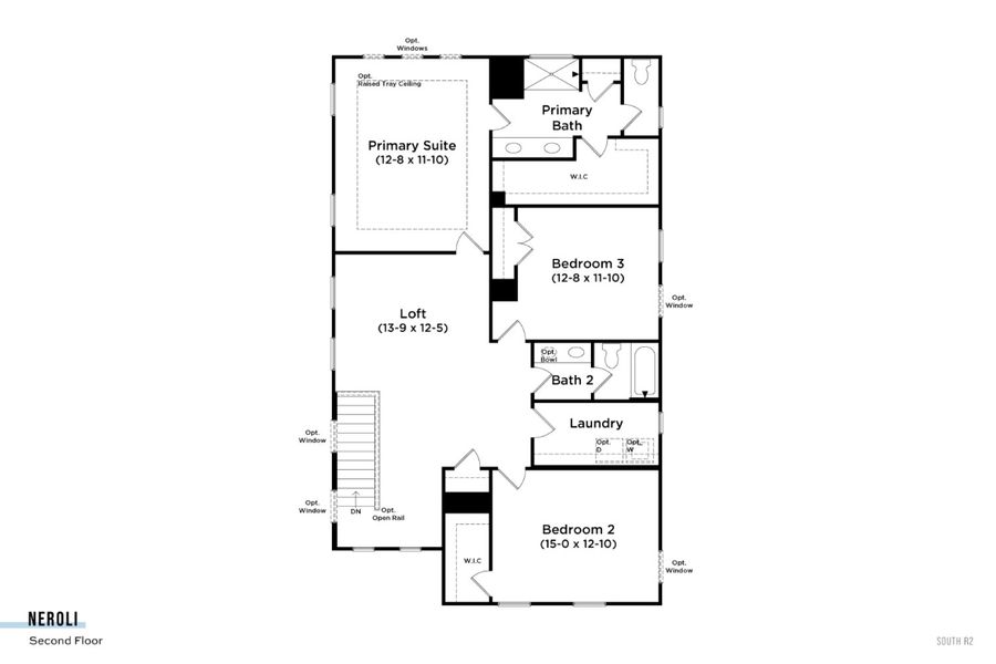 2D floor plan layout of this home in Spring Branch, Smyrna, TN (Image 4).