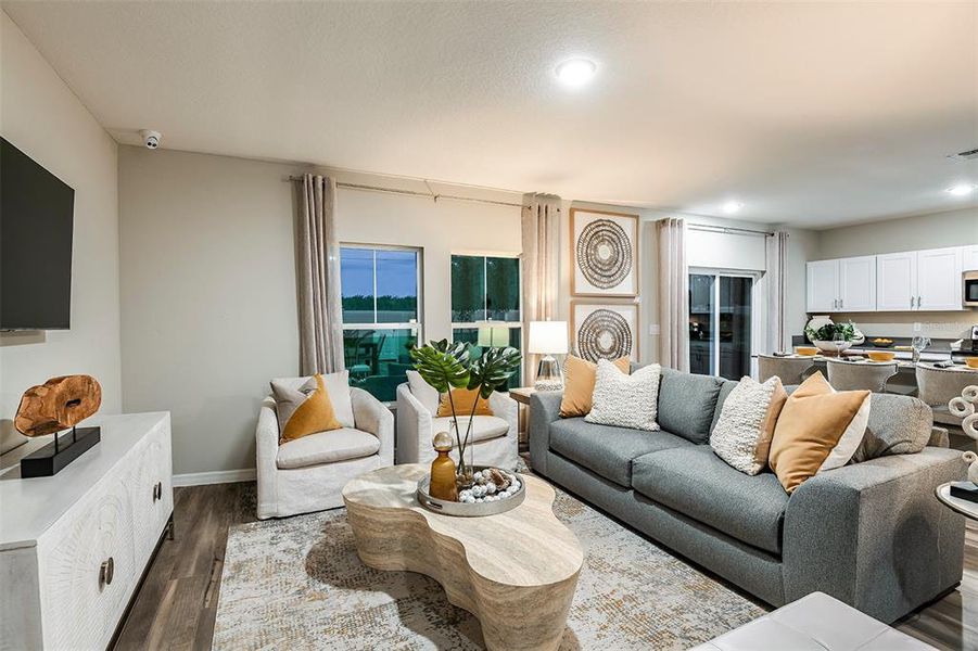 Furnished interior view inside a new home in Scenic Terrace, Haines City (Image 2).