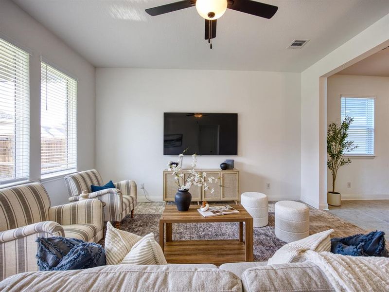 Furnished interior view inside a new home in , Prosper (Image 29). Furnished interior view inside a new home in , Prosper (Image 29).