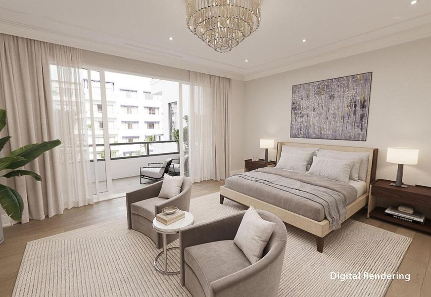 Primary Bedroom Rendering