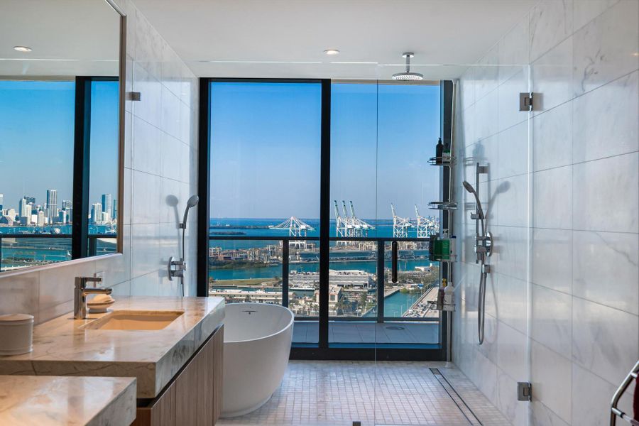 Furnished interior view inside a new home in , Miami Beach (Image 26).