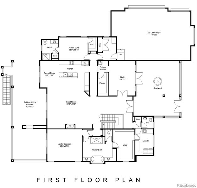 First floor layout.