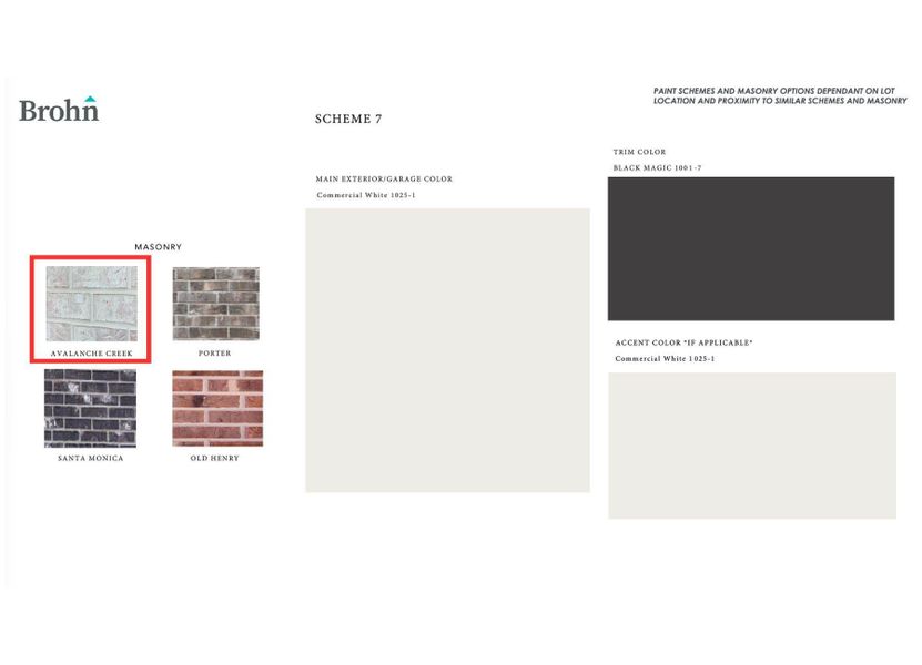 Sample of building materials used in homes in Hunters Crossing, Sealy (Image 25).