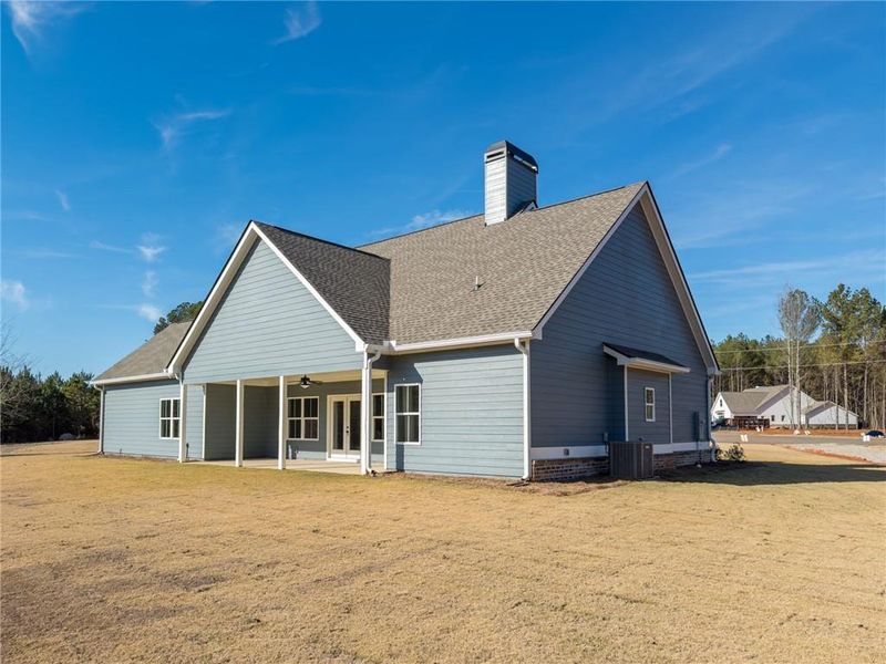 Exterior details and patio area of a home in , Social Circle (Image 3).