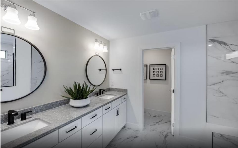 Furnished interior view inside a new home in Linden Grove, Powder Springs (Image 7). Furnished interior view inside a new home in Linden Grove, Powder Springs (Image 7).