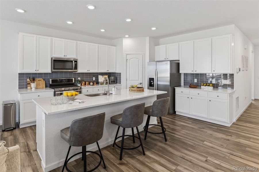 Furnished interior view inside a new home in Anthology North, Parker (Image 15).