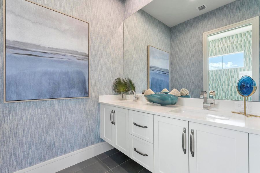 Furnished interior view inside a new home in , Port St. Lucie (Image 27).