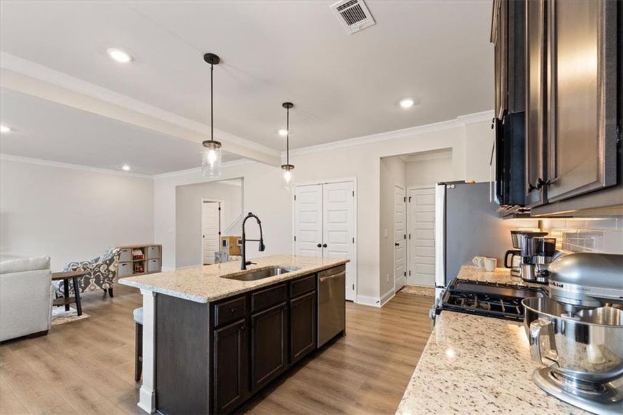 Furnished interior view inside a new home in Crofton Place Enclave, Snellville (Image 40).
