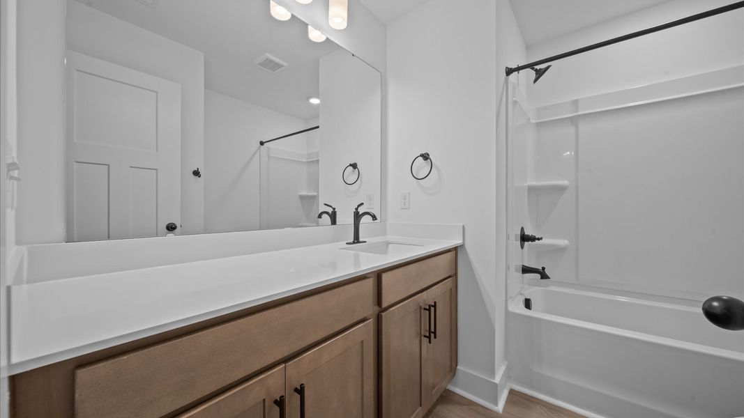 Furnished interior view inside a new home in Clayton Crossing, Arden (Image 11). Furnished interior view inside a new home in Clayton Crossing, Arden (Image 11).