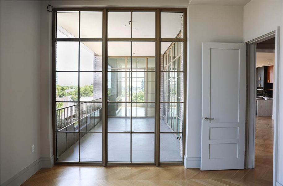 Guest Bedroom looking onto balcony Guest Bedroom looking onto balcony