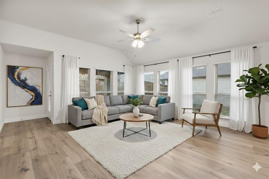 Furnished interior view inside a new home in , Little Elm (Image 10). Furnished interior view inside a new home in , Little Elm (Image 10).