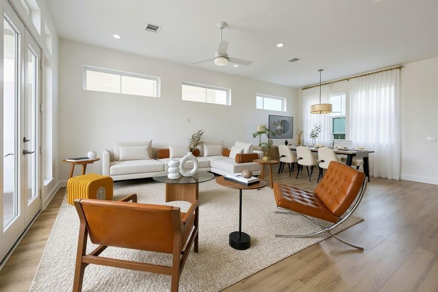 Furnished interior view inside a new home in Upland Estates, Houston (Image 9).