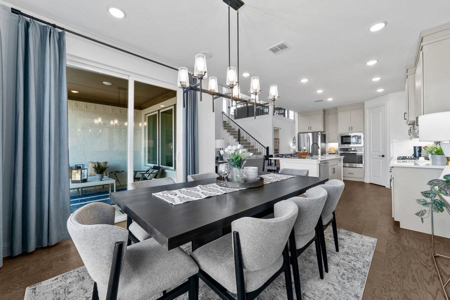 Representative furnished interior of a home built from the Rainer by Landon Homes in Lexington Frisco, Frisco (Image 12).