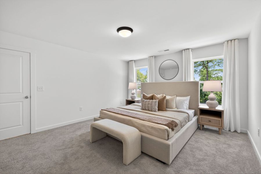 Furnished interior view inside a new home in White Oak Creek Crossing, Angier (Image 16).