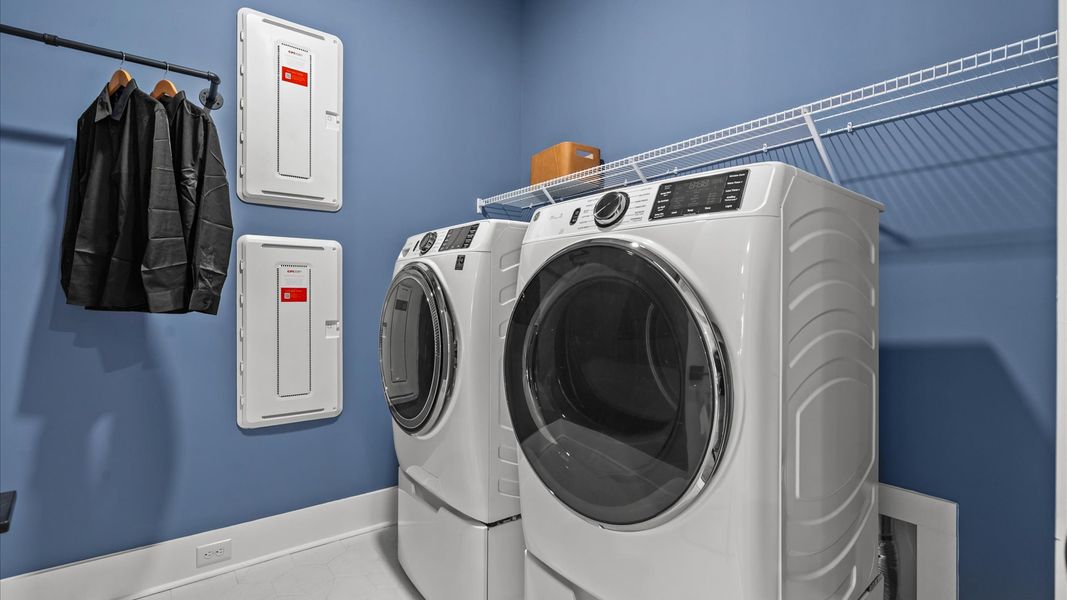Laundry Room at the Inspire Model at Summerwind Crossing in Cane Bay