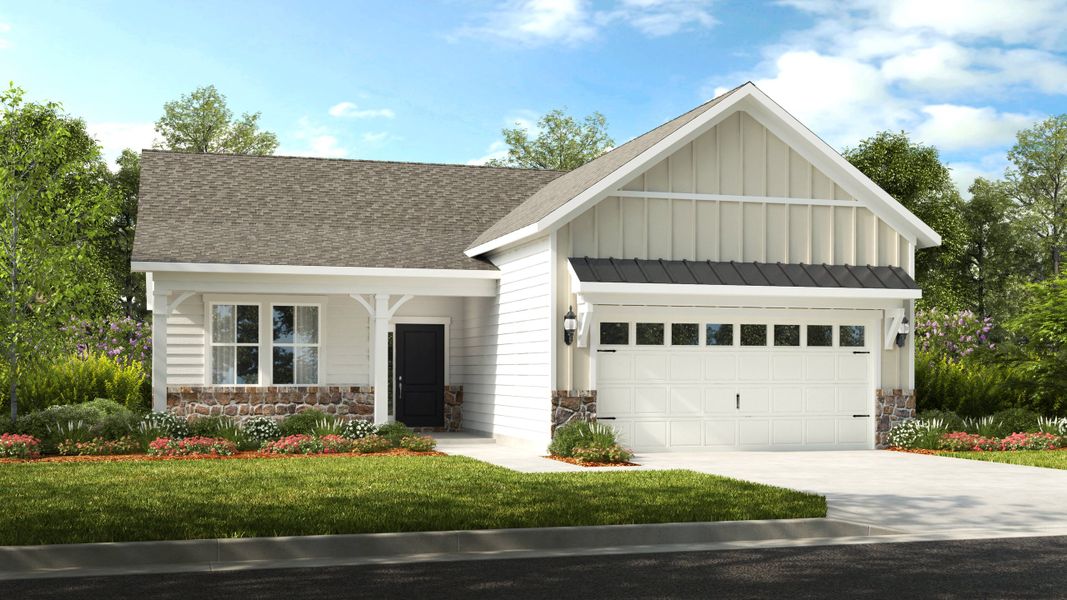 Representative exterior photo of a completed home built from the Bali by Taylor Morrison in Esplanade at Northgate, Indian Trail, NC (Image 2).