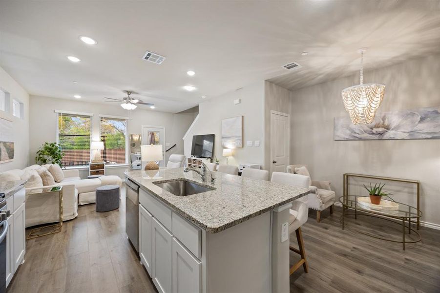 Furnished interior view inside a new home in Baker Landing, Richland Hills (Image 9).