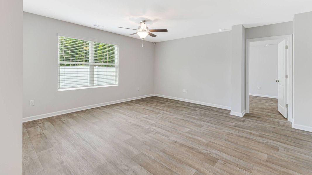 Representative unfurnished interior of a home built from the Cali by D.R. Horton in Bella Point, Bolivia (Image 12). Representative unfurnished interior of a home built from the Cali by D.R. Horton in Bella Point, Bolivia (Image 12).