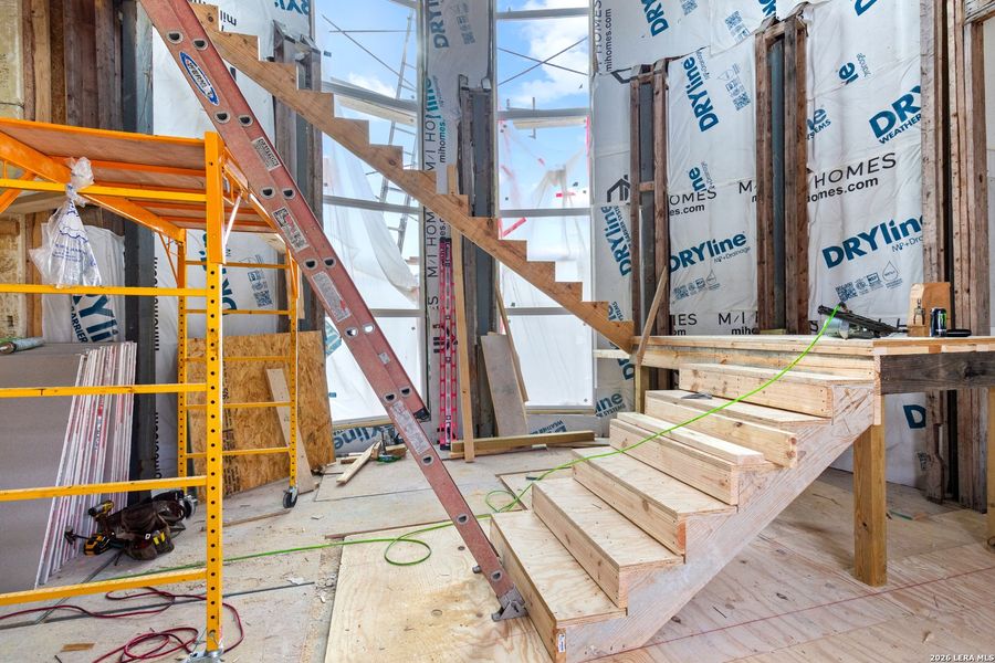 In-progress construction of a new home in , San Antonio, TX (Image 21).