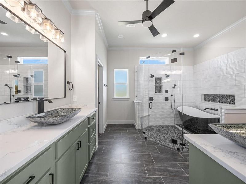 Furnished interior view inside a new home in , Decatur (Image 6).