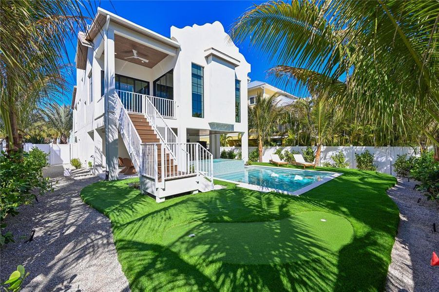 Exterior details and patio area of a home in , Anna Maria (Image 36).