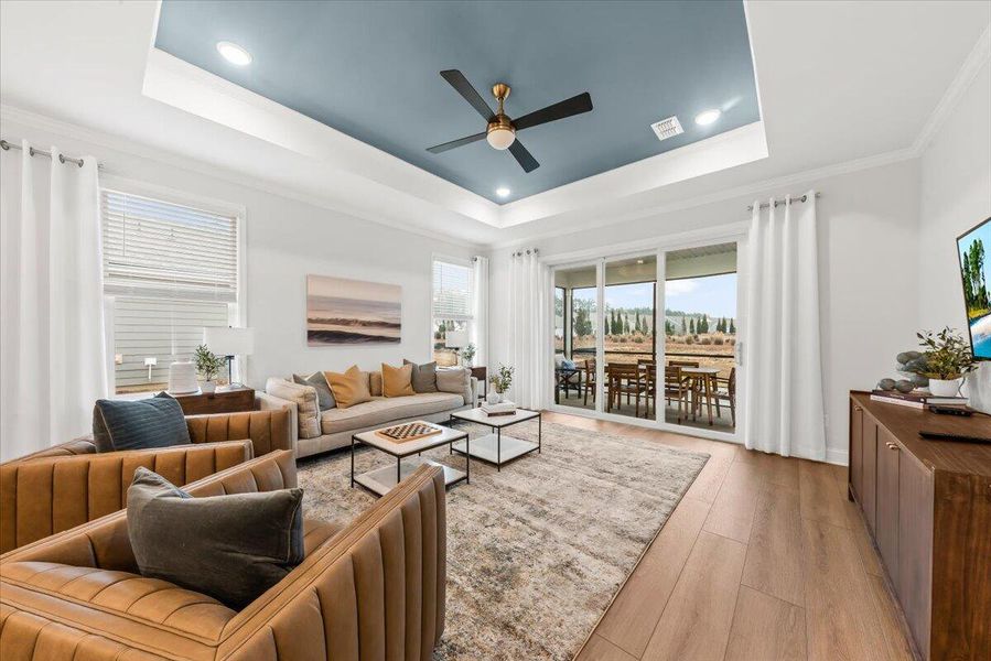 Furnished interior view inside a new home in Nexton, Summerville (Image 8). Furnished interior view inside a new home in Nexton, Summerville (Image 8).
