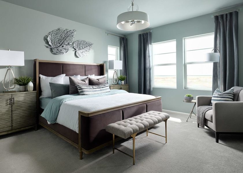 Representative furnished interior of a home built from the 3503 by Tri Pointe Homes in The Aurora Highlands, Aurora (Image 9).