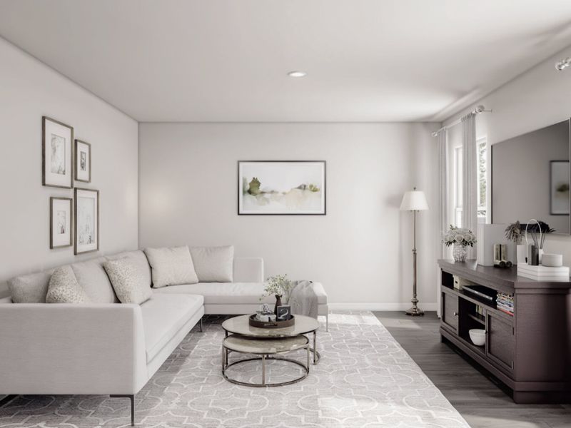 Representative furnished interior of a home built from the Shenandoah by National HomeCorp in Forest Ridge, Edgefield (Image 4).