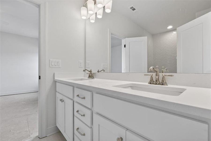 Furnished interior view inside a new home in , Suwanee (Image 19).
