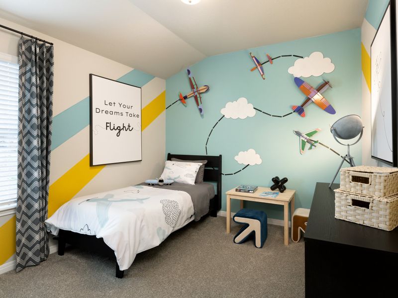 Furnished interior view inside a new home in Lexington Parke, Del Valle (Image 8).