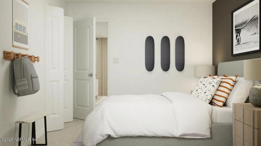 Furnished interior view inside a new home in Whistler Woods, Jacksonville (Image 10).