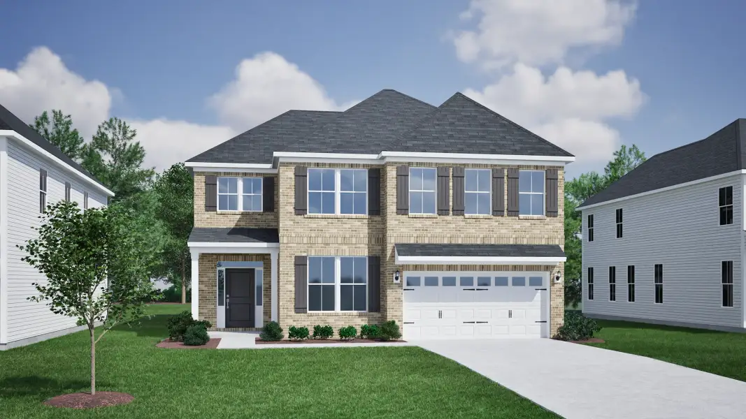 Representative exterior photo of a completed home built from the Saluda II - Vanguard Collection by Mungo Homes in Porter Ridge, Elgin, SC (Image 20).
