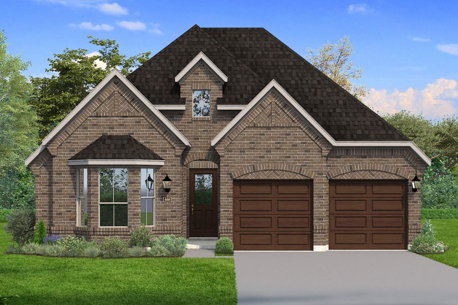 Representative exterior photo of a completed home built from the Bianca by Mattamy Homes in Spiritas Ranch, Little Elm, TX (Image 3). Representative exterior photo of a completed home built from the Bianca by Mattamy Homes in Spiritas Ranch, Little Elm, TX (Image 3).