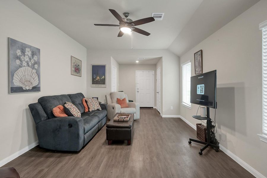 Coat closet upon entering