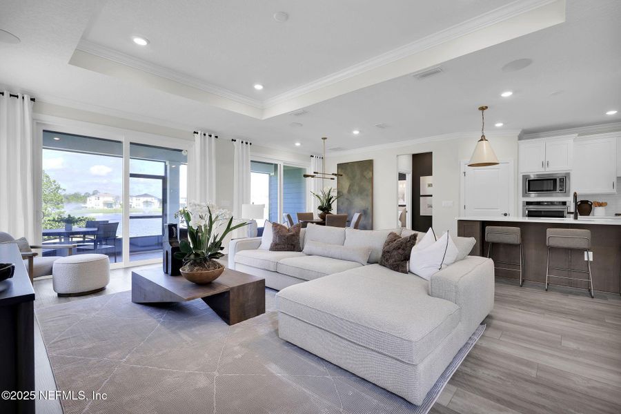 Furnished interior view inside a new home in The Preserve at Bannon Lakes, St. Augustine (Image 8).