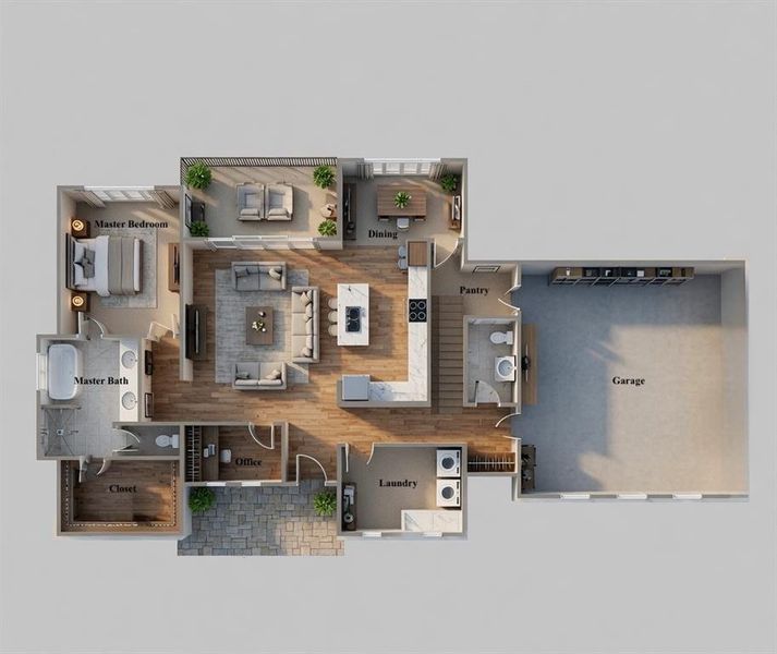 2D floor plan layout of this home in , Bluff Dale, TX (Image 4). 2D floor plan layout of this home in , Bluff Dale, TX (Image 4).